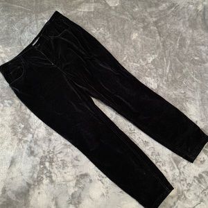 Dolce & Gabbana black velvet pants